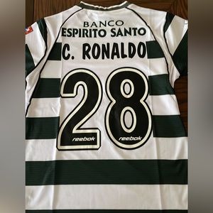 SPORTING CP 2002/2003 Cristiano Ronaldo Home jersey